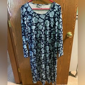 Lands End, women’s long sleeve pajamas dress